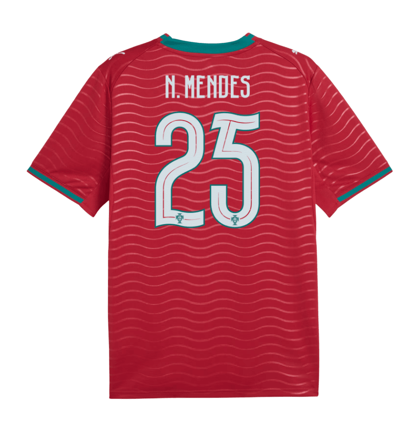 Portugal 2026 Home Jersey #N.Mendes25